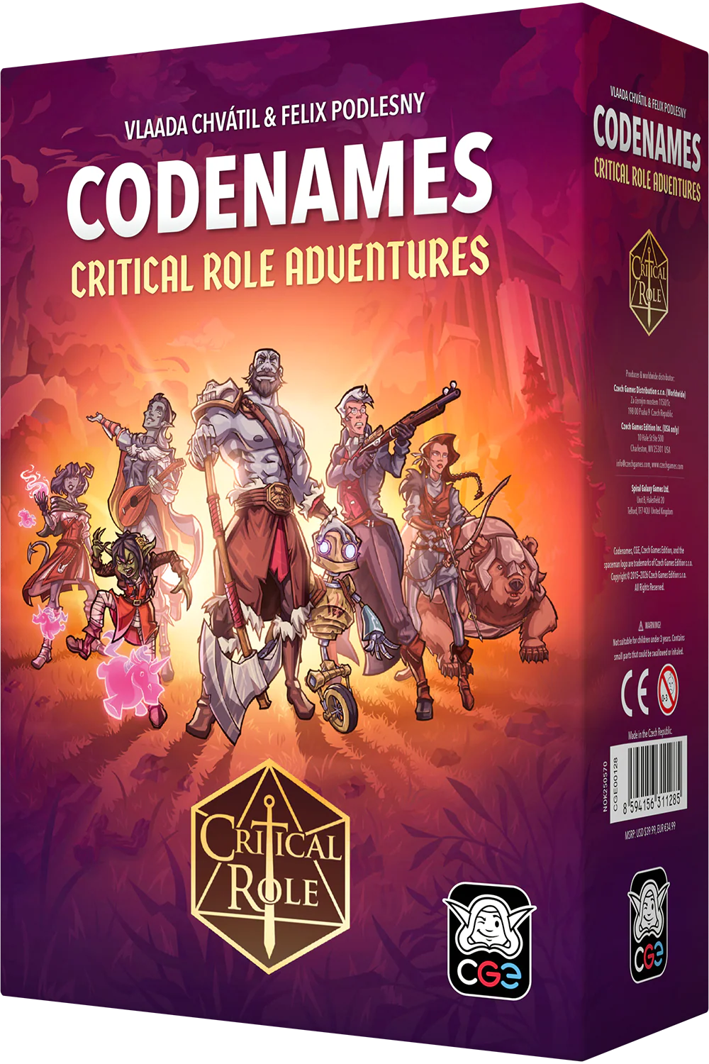 Codenames: Critical Role Adventures - Board Game