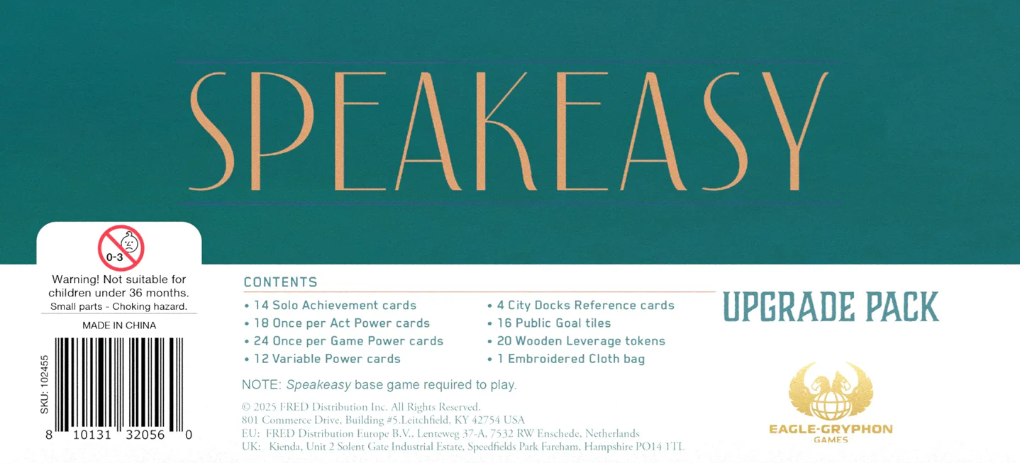 Speakeasy Upgrade Pack - Board Game