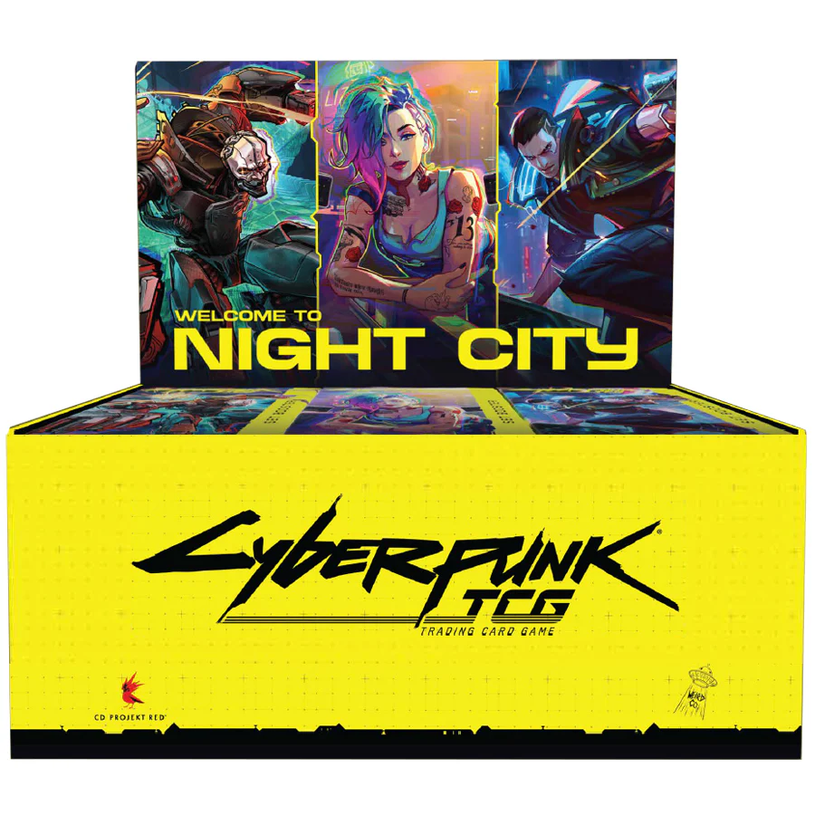 Cyberpunk TCG: Welcome To Night City Retail Booster Display
