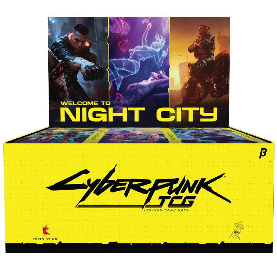 Cyberpunk TCG: Welcome To Night City Beta Booster Displays