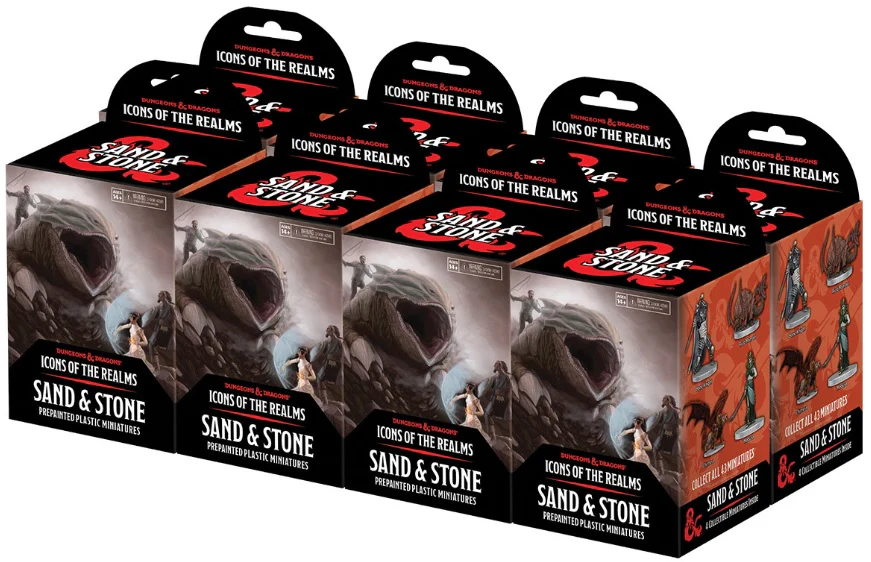 D&D Icons Of The Realms - Sands and Stone 8Ct Booster Brick