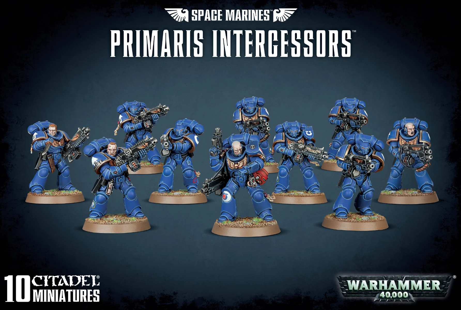 Warhammer Space Marines Primaris Intercessors (DAMAGED)