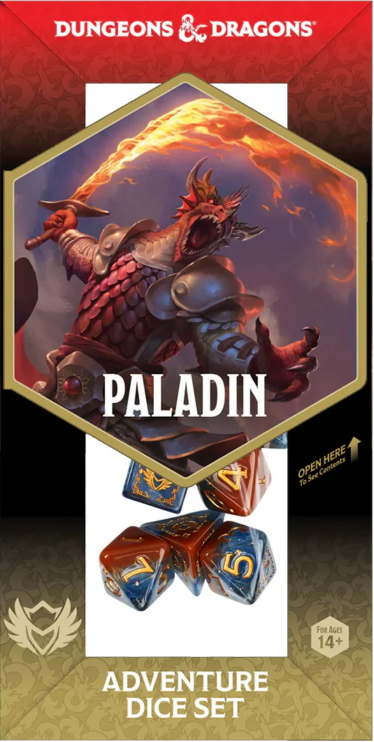 D&D Adventure Dice: Paladin (Orange/Blue) - Dice