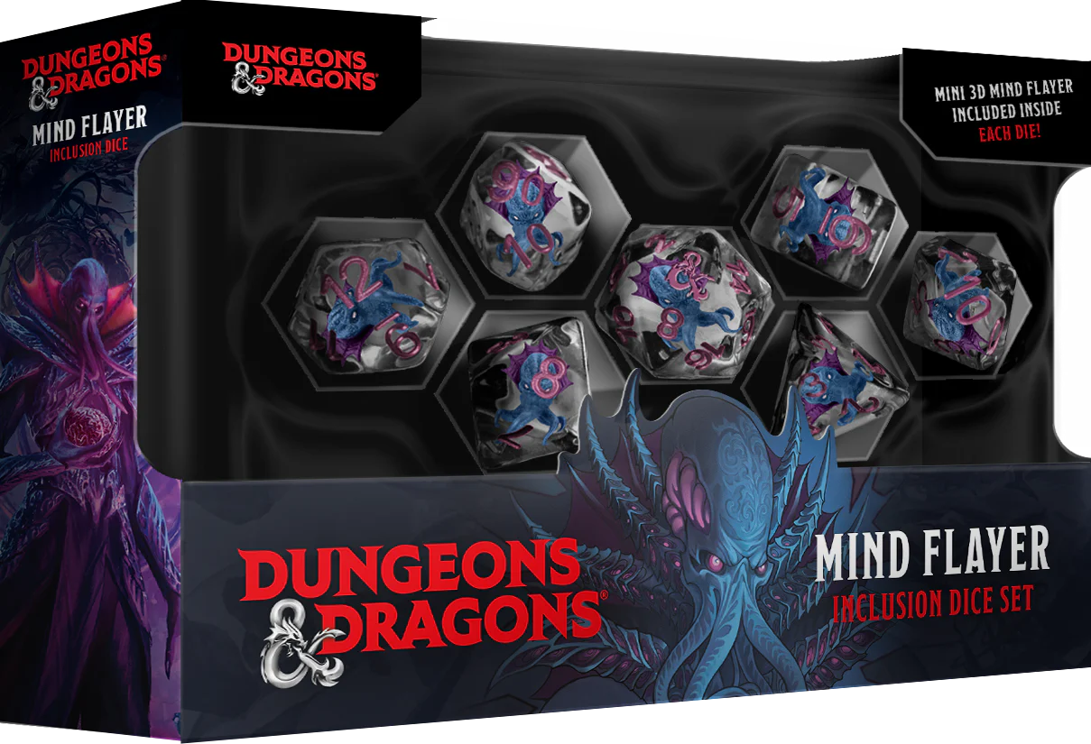 Dungeons & Dragons Mind Flayer Resin Dice Set