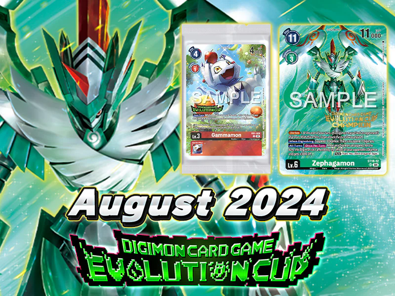 Digimon Online Evolution Cup Event Registration August 15, 8:30 PM