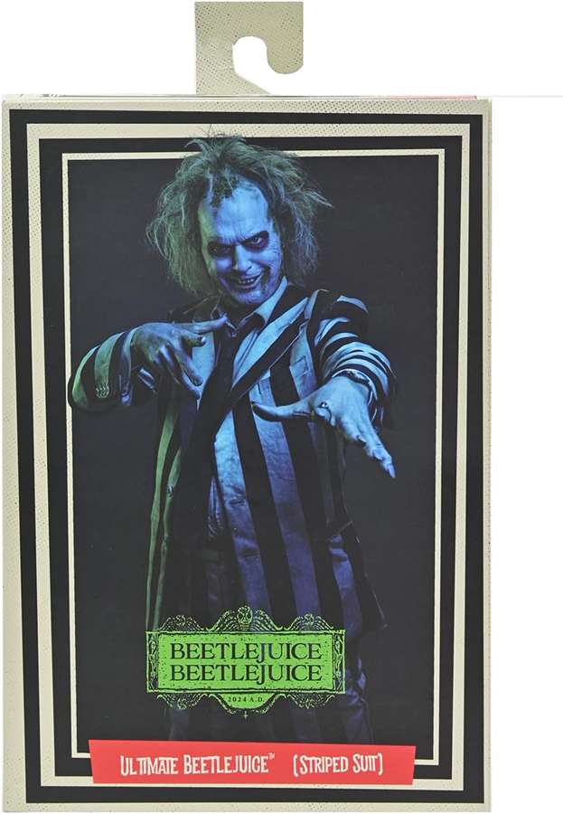 Beetlejuice Striped Suit Ultimate 7 Inch Figure (DAMAGED)