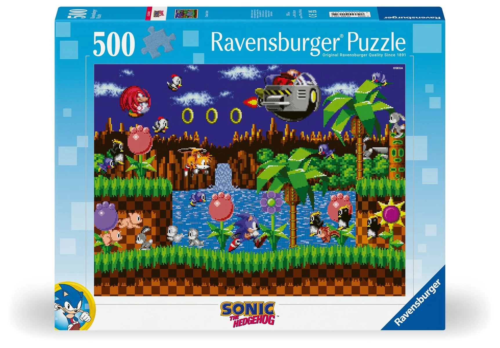 Ravensburger Sonic The Hedgehog: Classic 500 Piece Puzzle (DAMAGED)