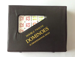 Dominoes Double 12 Number Dominoes With Vinyl Case - Board Game
