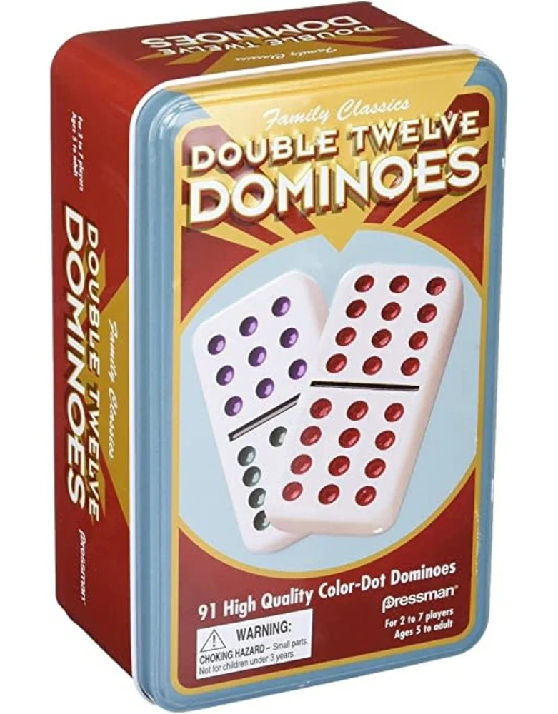 Dominoes Double 12 Tin Case By Goliath