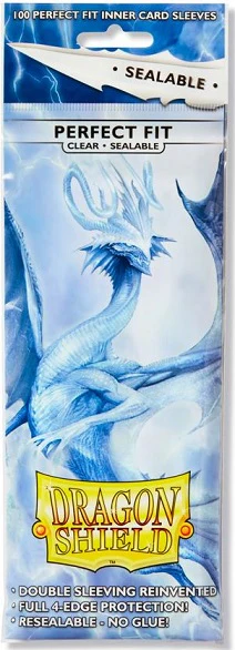Dragon Shield Sleeves Perfect Fit Sealable STANDARD 100Ct - CLEAR