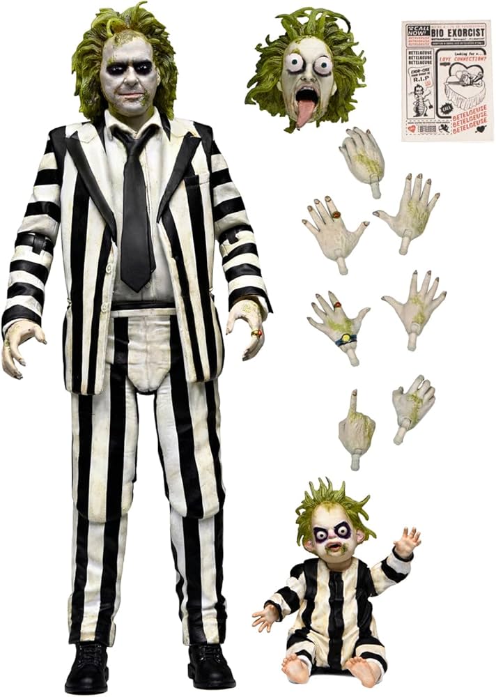 Beetlejuice Striped Suit 7 inch Scale Ultimate (NECA) Action Figure