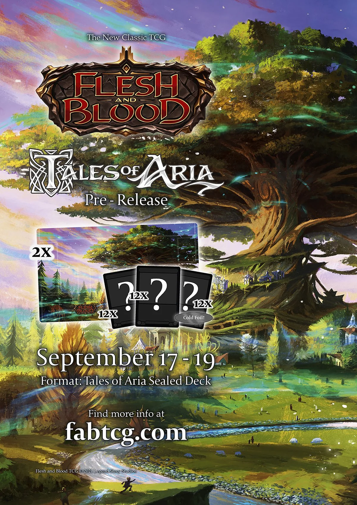 Flesh and Blood Event Registration for Tales of Aria Pre-Release Sunday Afternoon
