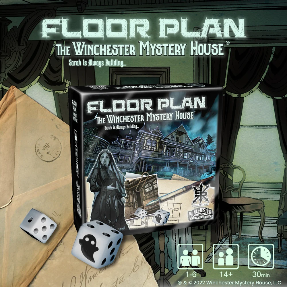 Floor Plan: Winchester Mystery House - Board Game