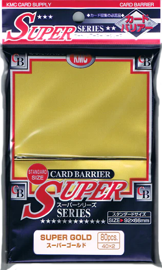 KMC 80-count Standard Sized Super Sleeves - Gold