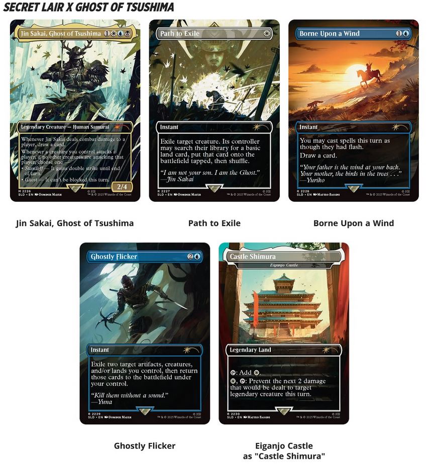Magic the Gathering: Secret Lair Playstation Super Drop - Ghost of Tsushima: Shadow Samurai