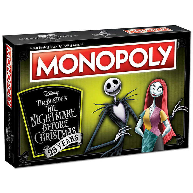 Monopoly Nightmare Before Christmas 25 Years - Board Game