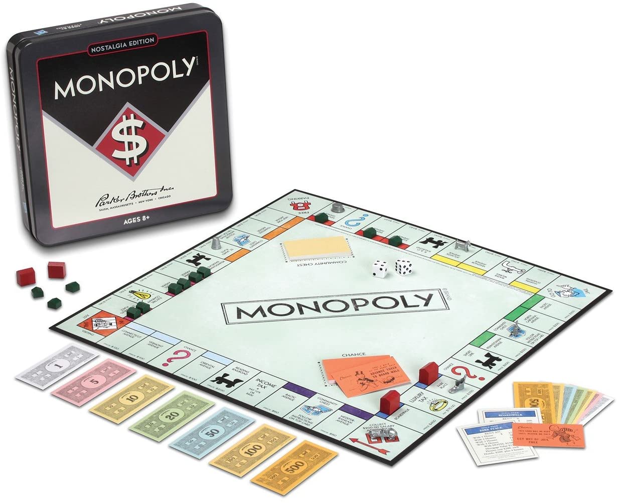 Monopoly Nostalgia Edition Tin Box - Board Game