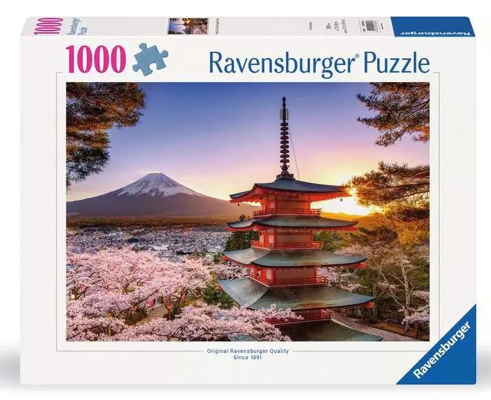 Mount Fuji Cherry Blossom View 1000 Pc Puzzle