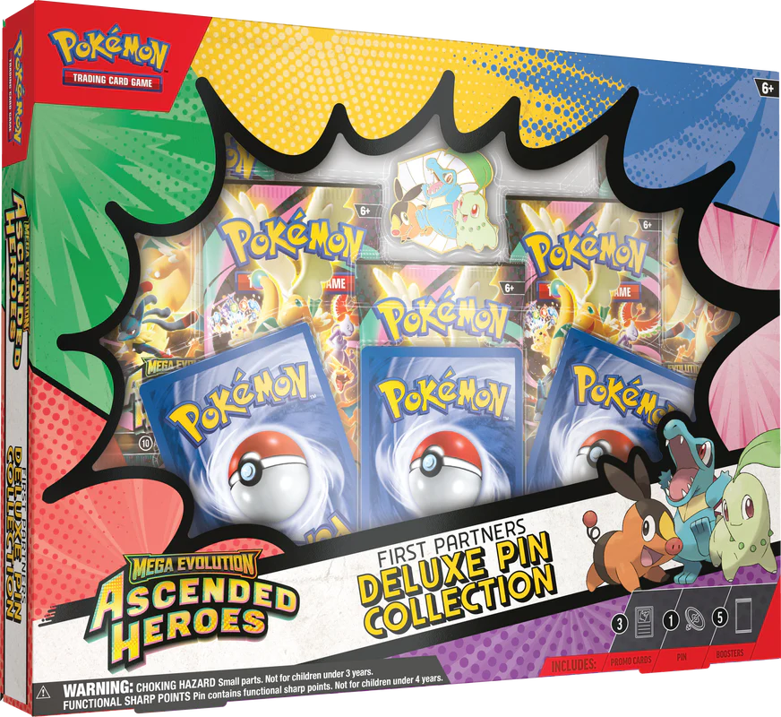 Pokemon ME-2.5 Mega Evolution Ascended Heroes First Partners Deluxe Pin Collection