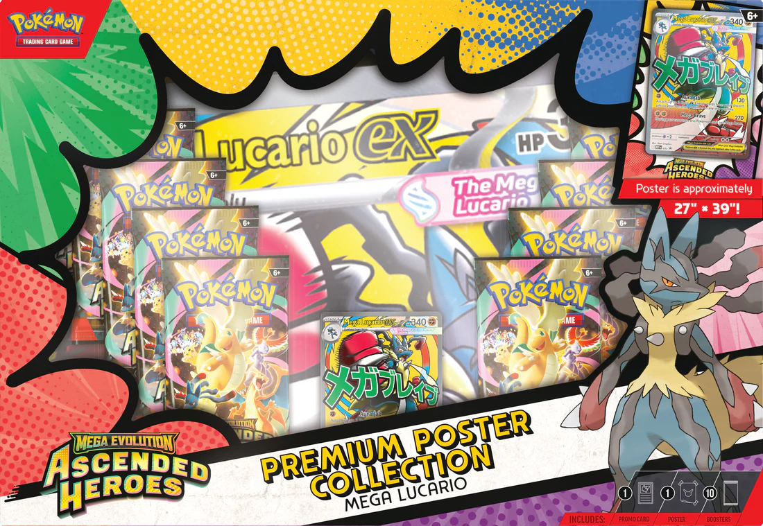 Pokemon ME-2.5 Mega Evolution Ascended Heroes Premium Poster Collection (Assorted)