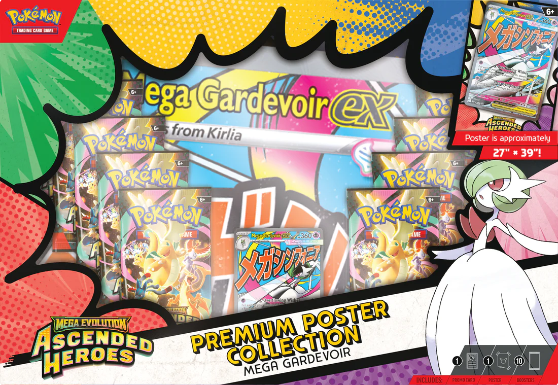 Pokemon ME-2.5 Mega Evolution Ascended Heroes Premium Poster Collection (Assorted) - Image 2