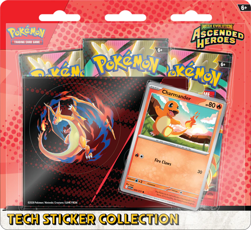 Pokemon ME-2.5 Mega Evolution Ascended Heroes Tech Sticker Collection (Assorted)