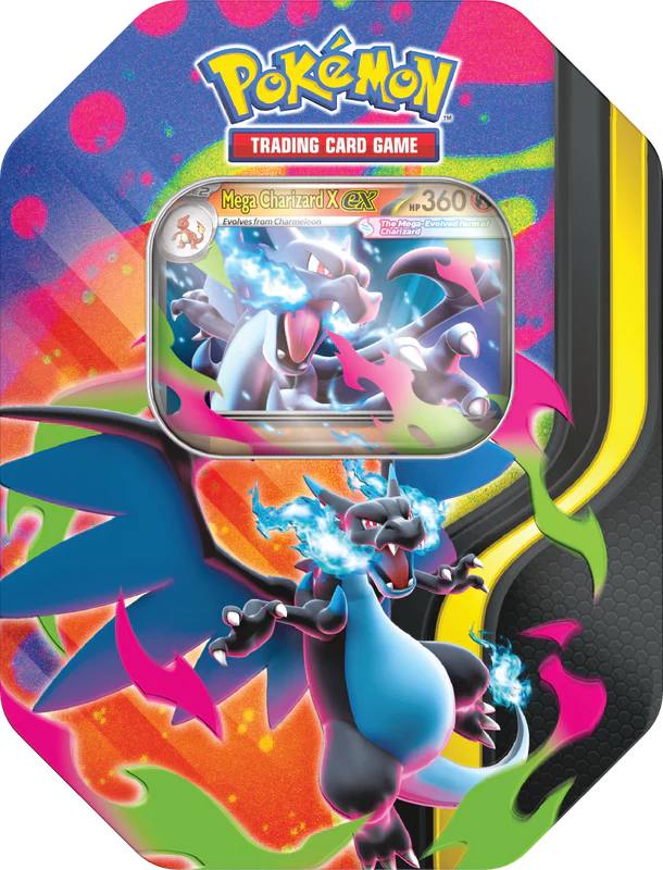 Pokemon Mega Charizard Tin (Assorted) - Image 2