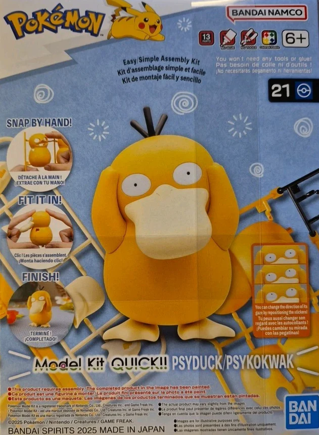 Pokemon Model Kit QUICK!! 21 Psyduck By Bandai