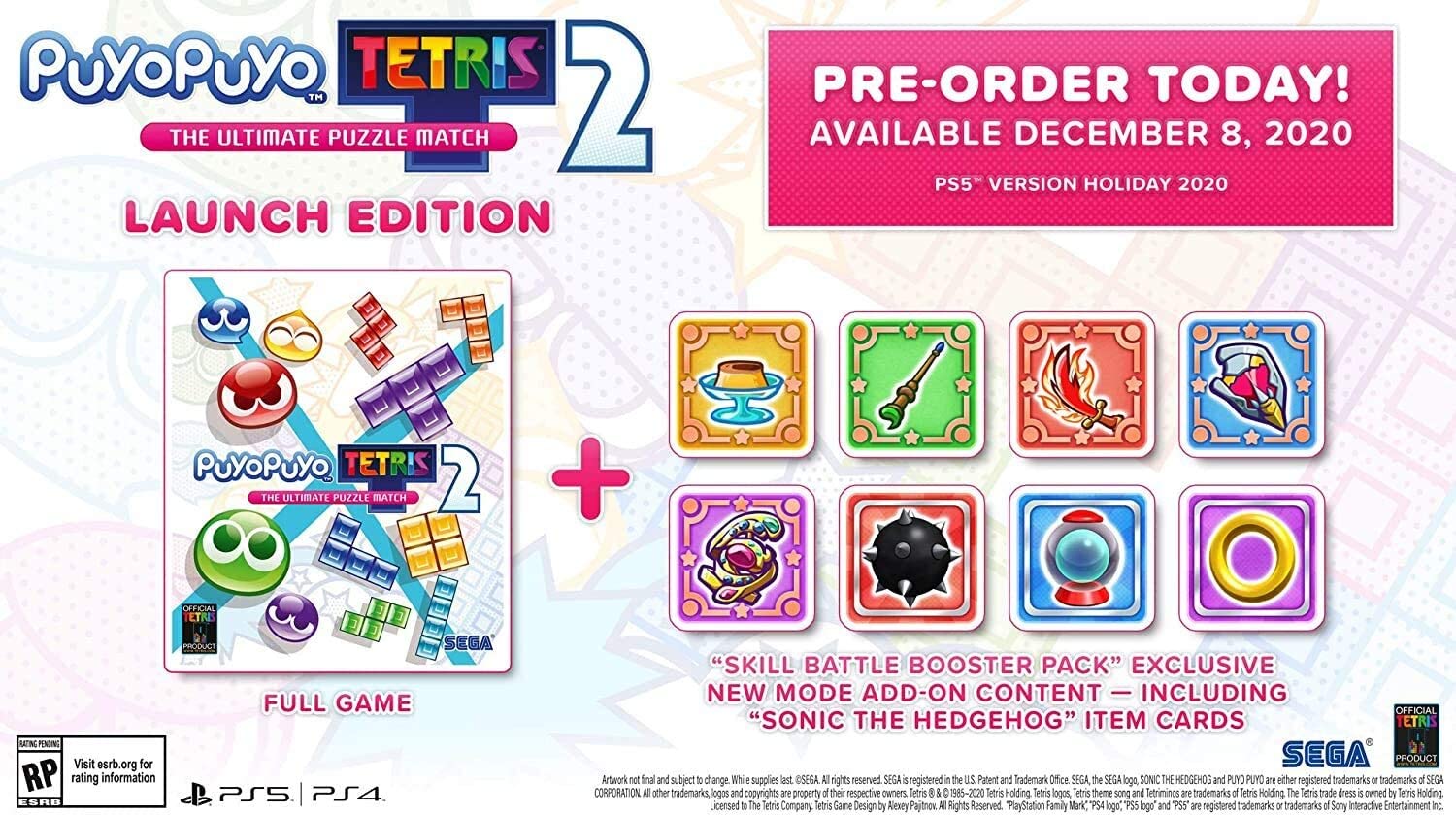 Puyo Puyo /Tetris 2 Launch Edition - PS4