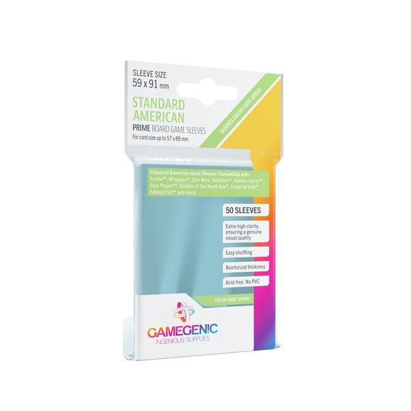 Gamegenic Prime Standard American Size Board Game Sleeves (50ct)