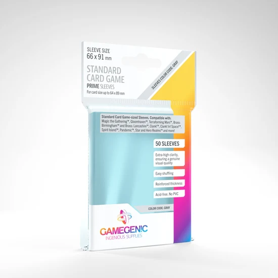 Gamegenic Prime Standard Card Game Sleeves (50ct)