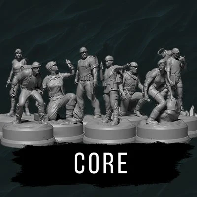 Sub Terra: Core Miniatures - Board Game