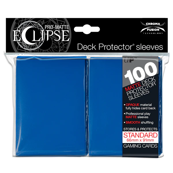 Ultra Pro 100-count Pro-Matte Eclipse Standard Deck Protectors - Blue