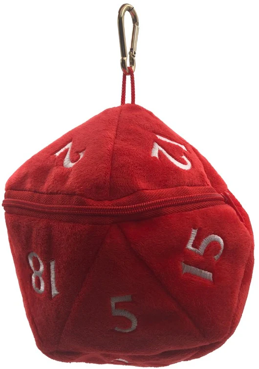 Ultra Pro Dice Bag Red D20 Plush