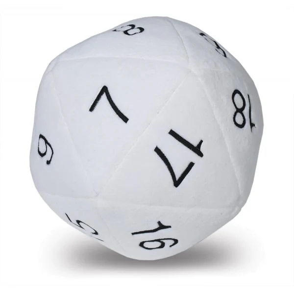Ultra Pro Jumbo D20 Plush Dice : White