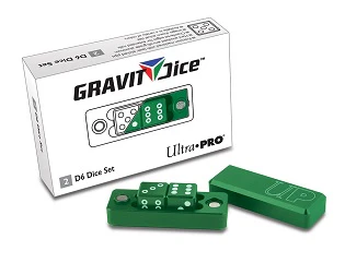 Ultrapro Gravity D6 Emerald 2 Dice Set
