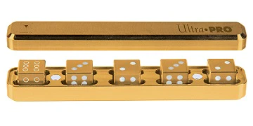 Ultrapro Gravity D6 Gold 5 Dice Set