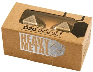 Ultrapro H.Metal D20 Antique Bronze 2 Dice Set